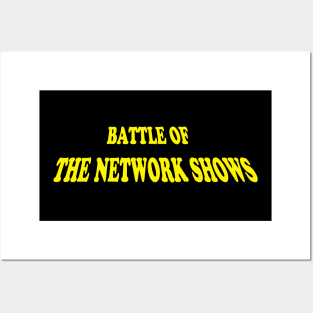 Battle of the Network Shows Logo Yellow Posters and Art